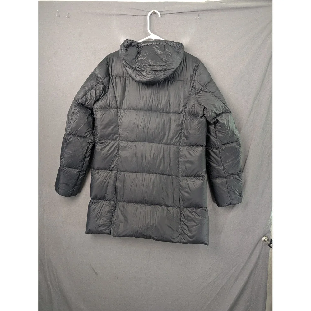 Eddie Bauer Womens EB550 Gray Down Puffer Parka Jacket Size Large